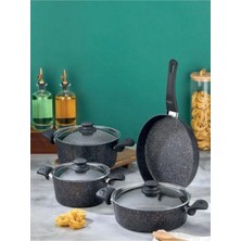 Polochef Rapido Granit 7 Parça Tencere Seti