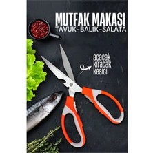 MiraLive Mutfak Makası - Tavuk Kesme Makası Balık Temizleme Makası Salata Hazırlama Makası