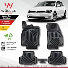 Esplendor Wöller Golf 7 Paspas 2012 2020 Arası Uyumlu 3D Havuzlu Paspas