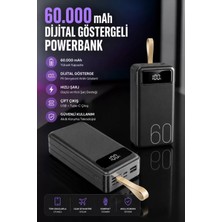 Marsilyan- Powerbank 60.000 Mah Hızlı Şarj 4 Çıkışlı Uzun Şarj Süreli Dijital Göstergeli