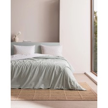 Flamingo Home Collections Zelie Çift Kişilik %100 Pamuk Ranforce Baskılı Nevresim Takımı - Haki