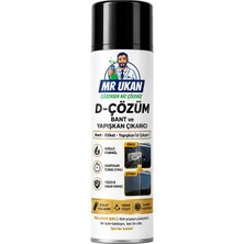 Mr Ukan D-Çözüm Bant ve Yapışkan Çıkartıcı Etiket Yapışkan Izin Çıkarıcı Sökücü Sprey 400ML