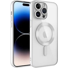 Esplendor 14 Pro Uyumlu Kamera Korumalı Uyumlu Şarj Özellikli Demre Kılıf-Gümüş