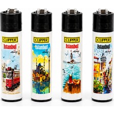Onr Store Clipper Viking Temalı Gazlı Çakmak Seti 4\'lü Yeniden Doldurulabilir Koleksiyonluk Çakmak