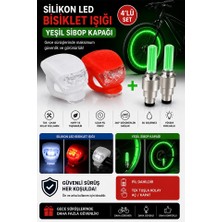 Artlantis Işıklı Sibop Kapağı Yeşil 2 Li ve Bisiklet Işığı LED Kırmızı Beyaz 2 Li Fotosel Haraket Sensörlü Bisiklet Motor Araba