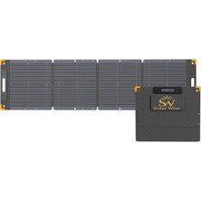Solar Wise S100 100W Katlanabilir Güneş Paneli | IP67 Su Geçirmez | Monocrystalline | Mc-4 Konnektör | Taşınabilir Solar Şarj