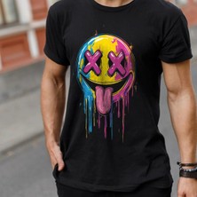 Luliana Baskılı Premium Kalite Yıkama Sokak Stili Oversize T-Shirt