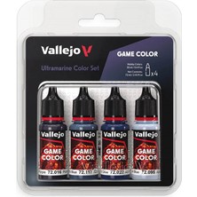 Vallejo 72389 4X18 Ml. Ultramarine Color, Game Color Serisi Model Boyası Seti