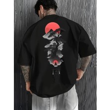 Luliana Baskılı Premium Kalite Yıkama Sokak Stili Oversize T-Shirt