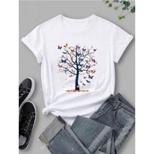 Luliana Baskılı Premium Kalite Yıkama Sokak Stili Oversize T-Shirt