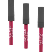 Esplendor Uzun Süre Kalıcı Kadifemsi Kuruma Yapmayan Mat Likit Ruj - Lipstick 514 Bright Fuchsia (3 Paketi)