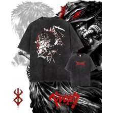 Luliana Baskılı Premium Kalite Yıkama Sokak Stili Oversize T-Shirt