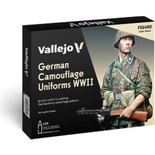 Vallejo 70261 16X18 Ml. German Camouflage Uniforms Wwıı, Model Color Serisi Model Boyası Seti