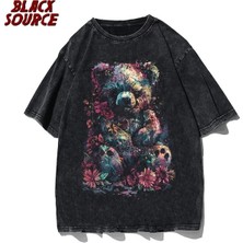 Luliana Baskılı Premium Kalite Yıkama Sokak Stili Oversize T-Shirt