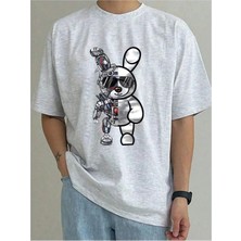 Luliana Baskılı Premium Kalite Yıkama Sokak Stili Oversize T-Shirt