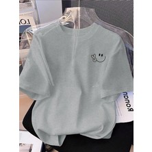 Luliana Baskılı Premium Kalite Yıkama Sokak Stili Oversize T-Shirt
