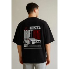 Luliana Baskılı Premium Kalite Yıkama Sokak Stili Oversize T-Shirt