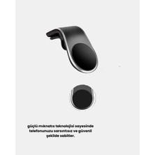 My Best Store Manyetik Araç Telefon Tutucu 360° Dönebilen ve Sarsıntısız Güçlü Mıknatıslı