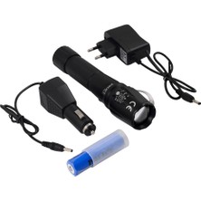 My Best Store Police Ps-46 Xml6 LED 5 Kademeli Zoomlu Şarjlı El Feneri