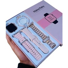 My Best Store Akıllı Saat 3 Kordonlu ve Aksesuarlı Bayanlar Için Şık Rose Renk