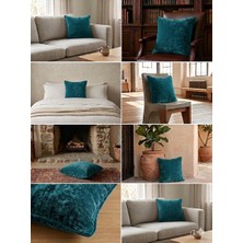 Lider Tekstil Parlak Dokuma Kumaş 40X40CM Dekoratif Kırlent Kılıfı