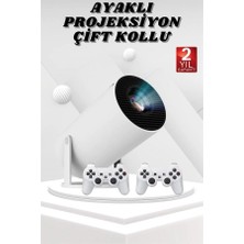 My Best Store Ayaklı Oyun Projeksiyonu Çift Kollu Taşınabilir Sinema Projektörü