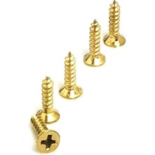 My Best Store Klips, Menteşe, Ayak, Ağaç, Sunta Vidası 2,2X13 mm - Sarı 100 Adet