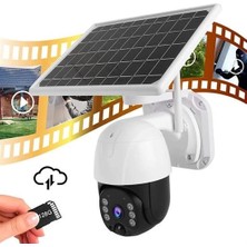 My Best Store Solar Panelli Su Geçirmez Gece Görüş Destekli Wifi Bağlantılı Güvenlik Kamerası