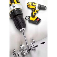 My Best Store Metal Dişli 24W Akülü Matkap -Çift Bataryalı ve LED Çalışma Işığı Ile Tam Set