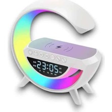 My Best Store Google Dijital Kablosuz Şarj Özellikli Bluetooth Hoparlör Gece Lambası