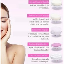 My Best Store Pilli Yüz Cilt Temizleme Cihazı Siyah Nokta Peeling Fırça Seti Vücut Yüz Bakımı Masaj Aleti