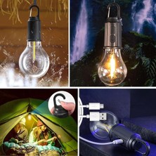 My Best Store Şarj Olabilen 3 Farklı Mod Led'li Kendiliğinden Asma Kancalı Kamp,dış Cephe Lambası