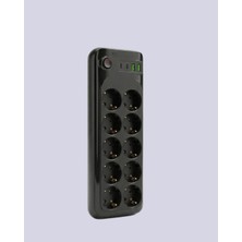 My Best Store 10’lu Çoklu Priz Termal Korumalı USB Type-C Çıkışlı 2500W Uzatma Kablosu