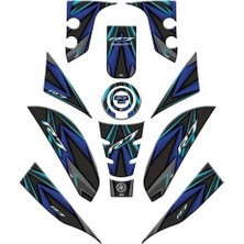 Gogo Premium Yamaha R7 2021 - 2025 Uyumlu Full Tank Pad Set 004