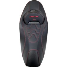 Gogo Premium Honda Pcx 2021-2025 Uyumlu Spor Bel Destekli Kırmızı Koltuk Sele