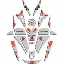 Gogo Premium Yamaha MT25 2020 - 2024 Uyumlu Full Tank Pad Set 008