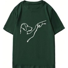 Luliana Baskılı Premium Kalite Yıkama Sokak Stili Oversize T-Shirt