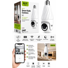 Azurtech Blıc Pro+ Blm-79 Akıllı Ampul Kamera 1080P Full Hd | 355° Panoramik Görüş, Wifi, Gece Görüşlü Güvenlik Kamerası