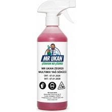 Mr Ukan ZEGR20 Multi-Mix Yağ ve Kir Sökücü Çok Amaçlı Güçlü Temizleyici Sprey 500ML