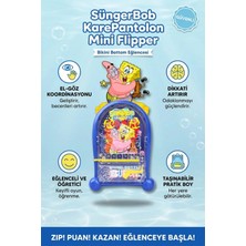 Upstyle Pinball Oyunu Spongebob Nostaljik Retro Eğitici El Oyunu Pilsiz 2+ Yaş Çocuk Oyuncak