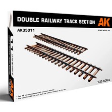 Ak Interactive Ak 35011 1/35 Ölçek, Düz 19 Cm. Tren Rayı,  2 Adet, Plastik Model Kiti