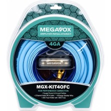 Megavox 4ga Ofc Bakır Amfi Kablo Seti - Tam Bakır Profesyonel Anfi Kablosu Seti 4ga
