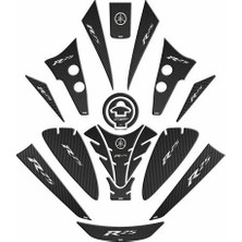 Gogo Premium Yamaha R25 2019 - 2025 Uyumlu Tank Pad Set 001