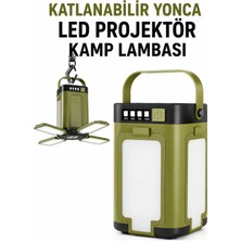 Yenilig Katlanabilir Yonca LED Projektör Kamp Lambası Solar Şarjlı USB Şarjlı Taşınabilir Kamp Feneri Çok Renkli