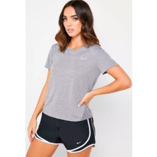 Nike Miler Top Kadın Gri Koşu Tişört