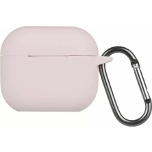 Apple Airpods 3 (3.nesil) Hang Kılıf - Pudra