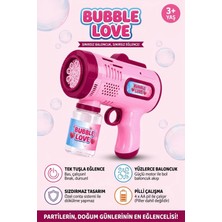 Upstyle Pilli Köpük Tabancası Otomatik Baloncuk Makinesi Yüzlerce Baloncuk 3+ Yaş Çocuk Oyuncak
