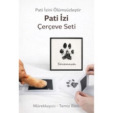 Yenilig Kedi Köpek Pati Izi Çerçeve Seti Mürekkepsiz Baskı | Evcil Hayvan Hatıra Seti | Pati Izi Alma Kiti Karışık