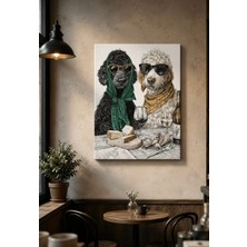 Othello Art Sevimli Köpek Çifti Kanvas Tablo – Dekoratif Duvar Sanatı