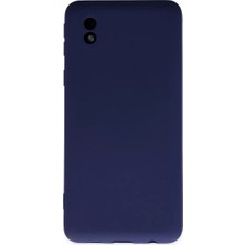 Samsung Galaxy A01 Core Kılıf Nano Içi Kadife Silikon - Lacivert
